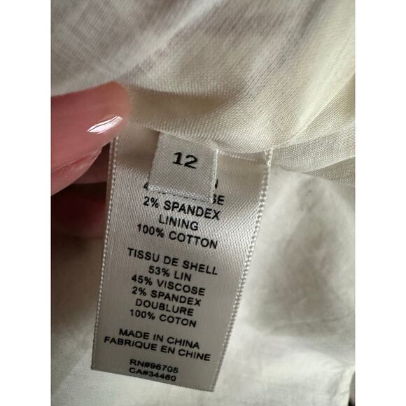 Rebecca Taylor Sea Shore Red Clay Combo Mini Skirt | Size 12 NEW - Picture 7 of 8